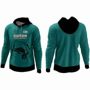 Vente en gros directe usine : Sweat-shirt de pêche respirant à manches longues, design vintage exceptionnel, impression par sublimation, sweats à capuche de pêche - Product Image 1