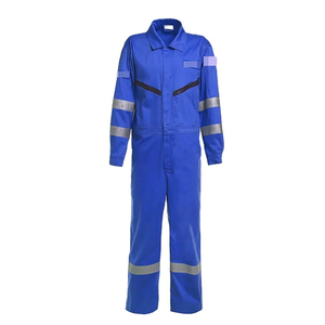 coveralls safety coverall suit hi vis safety Coveralls Suit Durable Custom Logo Workwear Level D Protection Anti-Chemical <b>Fire</b> - Product Image 6