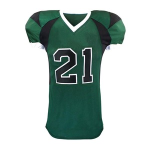 High Quality Custom Printed Sublimated American Football Jersey Short Sleeve 100% Polyester Breathable UV Protection Quick Dry - Product Image 2