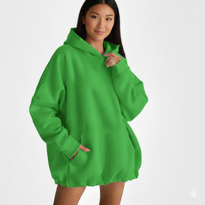 Sudadera con Capucha Oversize para Mujer, Suave y Cálida, de Felpa, Holgada, Cómoda, Estilo Casual y Urbano para el Día a Día - Product Image 1