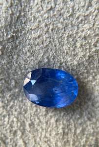 Zafiro azul natural, zafiro azul ovalado de las minas de Ceilán, zafiro azul de Sri Lanka. 7.50x5.30MM. - Product Image 2