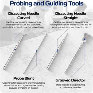 Kit d'instruments chirurgicaux en acier pour étudiants en médecine, certifié CE, pour l'apprentissage et la formation, usage hospitalier, par Dentavex - Product Image 2