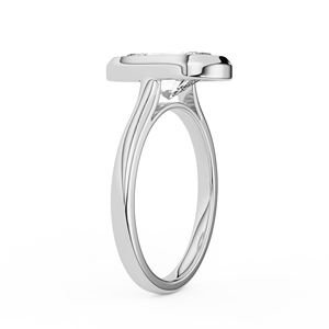 14K 18K Solid Gold 2.54CT <b>Cushion</b> Cut Lab Grown Diamond Engagement Ring Bezel Set Modern Solitaire Wedding Ring <b>Statement</b> Band - Product Image 5