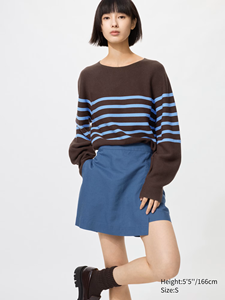 Falda Corta de Mezclilla para Mujer de Primera Calidad, Cintura Natural, Diseño con Bolsillos Laterales, Ecológica, Informal, Precio Económico, Gran Venta - Product Image 4
