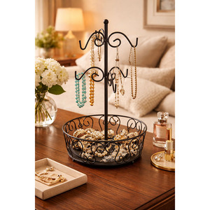 Moderno Portavasos Metálico con Almacenamiento para Cápsulas de Café - Product Image 4