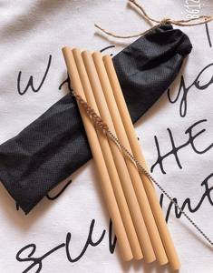 หลอดไม้ไผ่ทำมือขายส่ง แปรงทำความสะอาดใยมะพร้าว-อุปกรณ์บาร์แบบใช้ซ้ำได้เป็นมิตรกับสิ่งแวดล้อมสำหรับงานปาร์ตี้ ตลาดญี่ปุ่น - Product Image 5