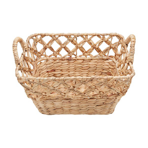 Water Hyacinth Basket <b>Laundry</b> Basket <b>Organization</b> <b>Storage</b> Basket with Handles Vietnam Supplier Competitive Price Wholesale - Product Image 3