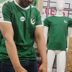 T-shirts unisexes personnalisés avec logo 65/35 Ringer - Product Image 4