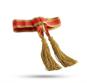 Nuevo Lanzamiento 2026: Cinturón de Seda Personalizado para Uniforme Ceremonial con Bordados Elaborados, Sin Correa, Precio Económico, OEM - Product Image 4