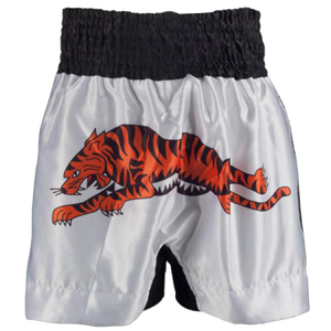 Shorts de combat MMA en toile imperméables personnalisables à taille mi-haute, motif uni, avec impression par transfert thermique, conception gratuite, service OEM - Product Image 6