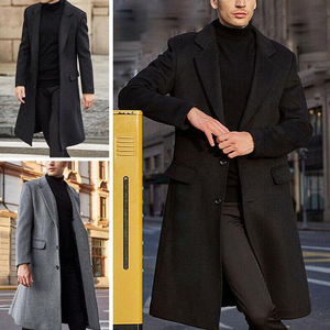 SIRIUS SPORTS Abrigo de Invierno para Hombre, Talla Grande, Poliéster/Algodón, Cuello Doble, Corte Entallado, con 60% de Relleno de Plumón - Product Image 6