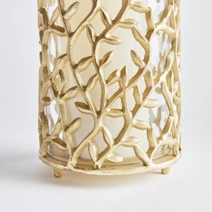 Porte-bougie doré avec design résistant à la chaleur pour la décoration de la maison - Product Image 3