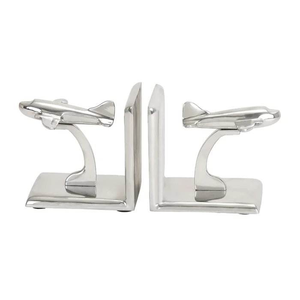 Elegant Antique Metal <b>Bookends</b> Classic Home Decor with Vintage Inspired Stylish Shelf Accessories - Product Image 3