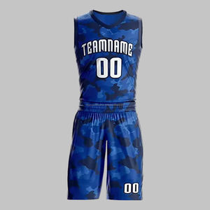 Maillot de basketball réversible personnalisable pour homme, uniforme d'entraînement respirant personnalisé, ensemble de vêtements de sport grande taille - Product Image 3