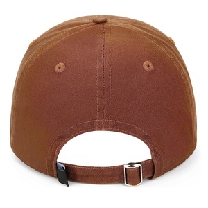 Casquette de baseball unisexe orange à 6 panneaux, couleur unie, ajustée, respirante, décontractée pour l'extérieur, pour adultes - Product Image 3