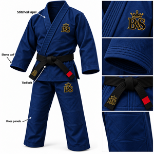ชุดออกกำลังกาย Bjj Gi สำหรับผู้หญิง ปรับแต่งโลโก้ได้ บราซิลเลี่ยนยิวยิตสู ผ้าฝ้าย 100% ชุดยิวยิตสูคาราเต้ ชุดยิวยิตสูสำหรับฝึกซ้อม ชุดกิโมโน - Product Image 5