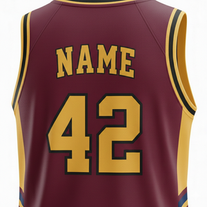 Nouveaux Maillots de Basketball OEM 2026 en Gros – 100% Polyester, Col en V, Manches Courtes, Légers et Respirants pour Équipes - Product Image 5