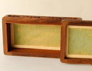 <b>Cheap</b> Wooden Storage <b>Box</b> for Precious Accessories, Wedding Memories, Coins and Special <b>Gifts</b> with Rustic Vintage Carving - Product Image 2
