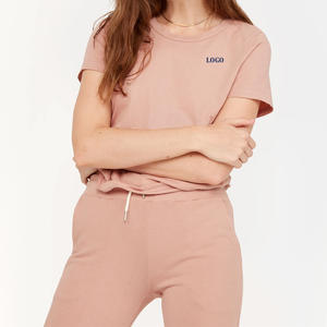 Camiseta de Mujer de Color Sólido con Diseño de Logotipo Personalizable, Servicio OEM a Precio Económico, Diseño Informal para Usar al Aire Libre en Verano - Product Image 5