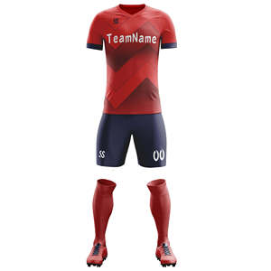 Custom Purple Yellow Soccer Jersey Set V-Neck Short Sleeve Sublimated Breathable Unisex Adult Team Apparel - Product Image 1