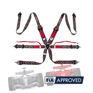 Arnés de Carreras Certificado por la FIA, TBRACING SPORT PLUS 5, Cinturón de Seguridad de 6 Puntos, OEM, ODM, Color y Logotipo Personalizados para Asiento de Carreras - Product Image 1