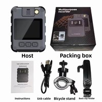 Caméra portable L9 1080P 2K/4K IP65 étanche avec enregistreur audio, caméra de sport portable, vision nocturne, MicroSD
