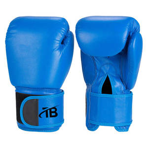 Guantes de Boxeo de Cuero de Alta Calidad con Diseño Personalizado, Guantes de Entrenamiento Profesional con Absorción de Humedad y Cierre de Gancho y Bucle - Product Image 1