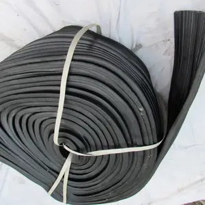 Rollo de tira de caucho negro en espiral, material de sellado industrial, banda de caucho flexible para construcción, aislamiento, bordes de pisos - Product Image 4