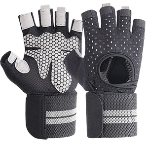 Wholesale CustomNeoprene <b>Training</b> <b>Gloves</b> Anti-slip Fitness Workout Cross Adjustable Wrap Wrist Support <b>Weight</b> Lifting Gym Safety - Product Image 2