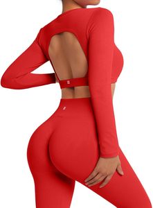 Faible MOQ 10 Ensembles Ensembles de Yoga pour Femmes Imprimés/Unis Respirants Grandes Tailles Haute Qualité Anti-Bactériens Séchage Rapide Écologiques - Product Image 5