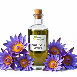 Huile Essentielle de Lotus Bleu d'Inde 100% Pure Distillée à la Vapeur Certifiée Casher et Halal pour Aromathérapie Florale Naturelle - Product Image 1