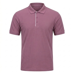 เสื้อเชิ้ตผู้ชายสีน้ำเงินขาว แขนสั้น ผ้าโพลีเอสเตอร์เทอร์รี่ ทรงปกติ สไตล์ทางการ ผ้าถัก ระบายอากาศได้ดี ด้านหน้า - Product Image 1