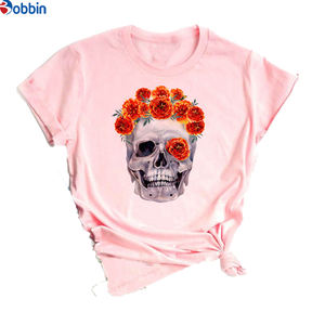 Camiseta Unisex con Estampado de Rosas y Mariposas, Estilo Dulce y Encantador, Holgada, Transpirable, para Mujer, Camiseta con Estampado Gráfico de Manga Corta - Product Image 5