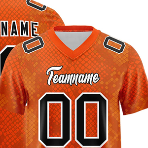 Wholesale Custom Football Jersey High Quality Polyester <b>Athletic</b> Uniform Personalized Sports Shirt Team Logo Number Print - Product Image 3