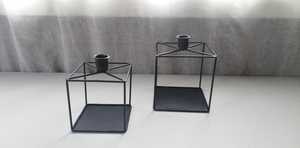Luxury Black Metal Square <b>Lantern</b> <b>Candle</b> <b>Holder</b> Handmade Metal Frame Design Home Decor <b>Lanterns</b> for Indoor Use - Product Image 6