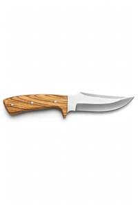 Couteau utilitaire à lame fixe en acier inoxydable artisanal de qualité supérieure, manche en bois de zèbre personnalisé, outil EDC - Product Image 1