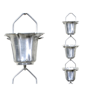 Chaîne de pluie décorative en aluminium pour gouttière, décoration suspendue pour drainage des eaux de pluie en extérieur