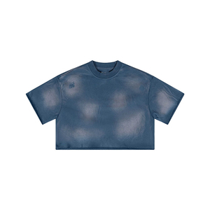 Camiseta Básica Corta para Hombre, Estilo Neutral, Sólida, Minimalista, Streetwear, Oversize, Casual, de Algodón, Manga Corta, Moderna, para Verano - Product Image 4