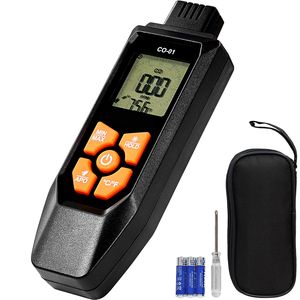 Monitor Digitale per Gas CO, Gamma 0-1000PPM, Allarme Sonoro e Luminoso, Misuratore Portatile di Monossido di Carbonio con Sensore di Temperatura per la Sicurezza Domestica - Product Image 1