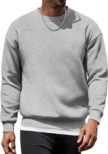 Sweat-shirt en coton à col rond pour homme, broderie personnalisée, sweat-shirt en molleton, fournisseur en gros, marque privée - Product Image 5