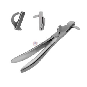Kit d'émasculateur manuel en acier inoxydable de qualité supérieure pour usage vétérinaire, 3 unités, robuste, pour castration - Product Image 1