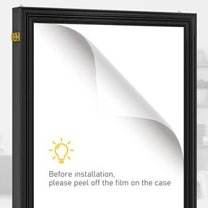 Cornice Espositiva Nera in Acrilico 60x80 cm Resistente ai Raggi UV per Magliette Sportive con Gancio per Maglia e 2 Chiavi - Product Image 4