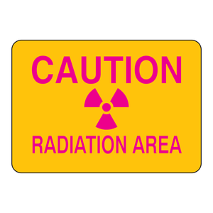 Panneau de signalisation de zone radioactive 7x10 pouces, utilisation intérieure/extérieure, Brady - Product Image 2