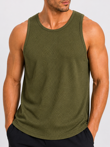 <b>Men</b> <b>Mesh</b> Tank <b>Top</b> Breathable moisture-wicking fabric for gym or street Lightweight stylish and durable Perfect summer fit - Product Image 5