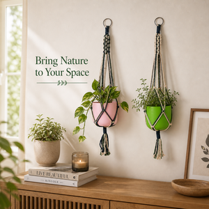 Vase mural rustique en acier enduit d'époxy, style ferme |   Support de Plantes Durable et Écologique pour Intérieur/Extérieur, Design Circulaire Vintage - Product Image 4