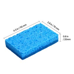 Lot de 12 éponges de cuisine durables en cellulose naturelle, tampons à récurer faciles à rincer, nettoyage en nid d'abeille, 12 tampons éponges durables - Product Image 6