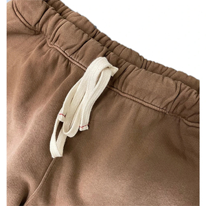 Pantalon de survêtement en velours côtelé marron pour homme, taille élastique avec cordon de serrage, décontracté, pour l'automne, en tissu tricoté mi-lourd - Product Image 3