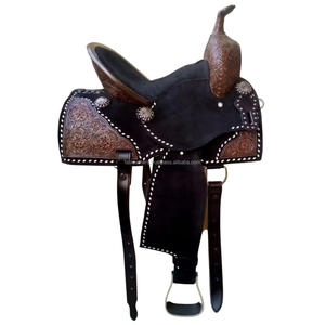 Selle de cheval de plaisir occidentale exclusive de haute qualité magnifiquement fabriquée à la main, confortable et respirante, équitation professionnelle - Product Image 2