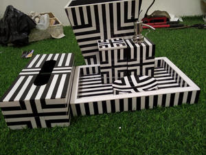 Handmade Best Quality Indian Mother of <b>Pearl</b> Bathroom Sets for Home Hotel Restaurant Premium <b>Bath</b> Accessory Set - Product Image 6