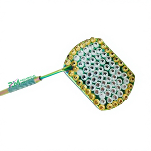 Multi Plasma Color <b>Square</b> Shape Eyelash Extension <b>Mirror</b> And White And Golden Stone And Diamond Grip Handle Lash <b>Mirror</b> - Product Image 5